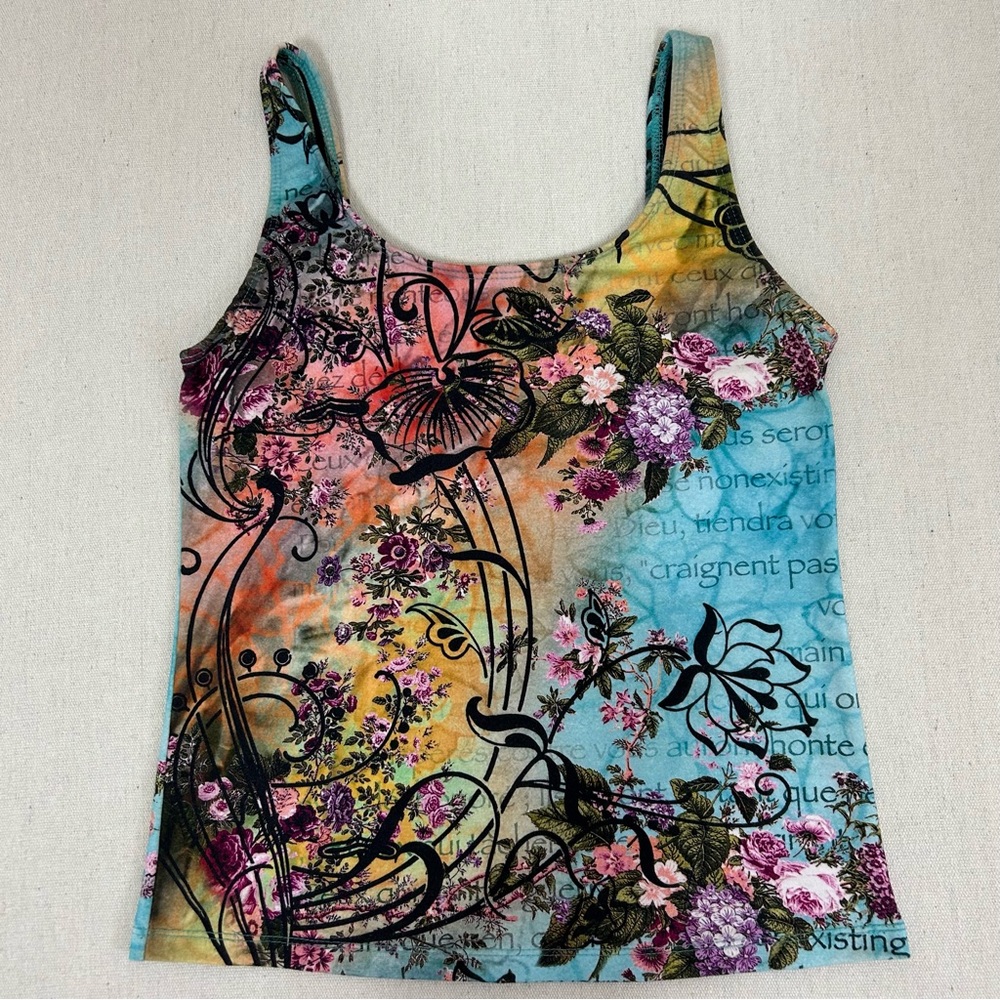 Floral Multicolor Tank Top